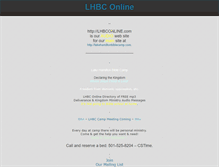 Tablet Screenshot of lhbconline.com